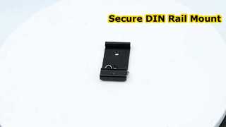 Pince fixe sur Rail Din en aluminium 35mm, Clip de montage sur Rail DIN noir pour montage de relais