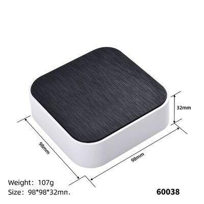 Brushed Finish Surface 98*98*32mm smart wifi controller desktop plastic enclosures for electronics