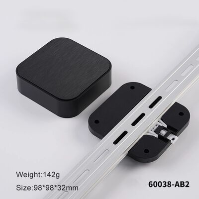 Square Plastic DIN Rail Boxes 98*98*32mm DIN Rail Mount Enclosures For Network Module