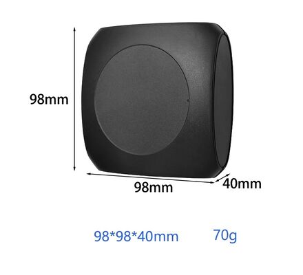 98*98*40mm Black IoT Communication Network Housing with Texture Surface