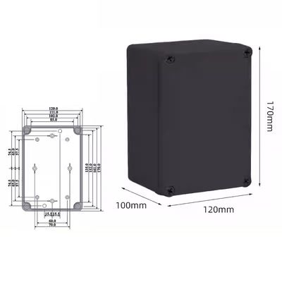 Boîte de jonction en plastique résistante aux intempéries IP66 170*120*100mm