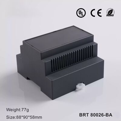 Boîtier sur rail DIN 5 modules pour PCB et électronique, boîte sur rail DIN en matériau UL 94 V0