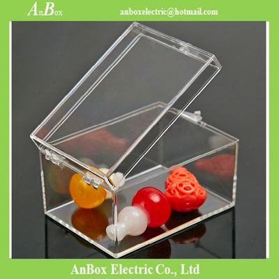 Boîte en plastique claire rectangulaire de clôture de polycarbonate